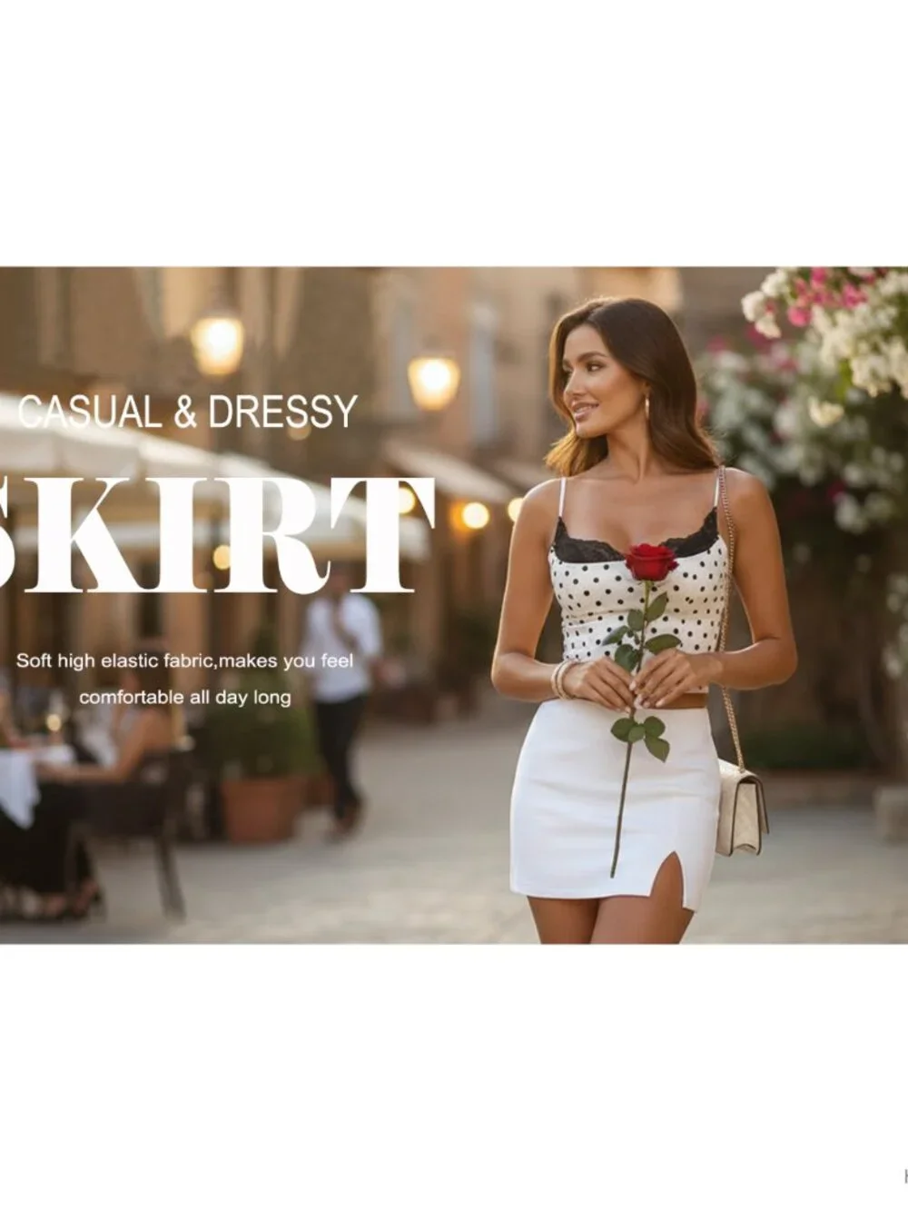 High Waist Sexy Bodycon Mini Skirt with Built-in Shorts